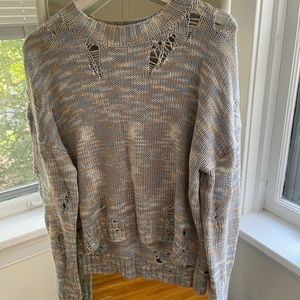 Distressed 525 Pullover Sweater